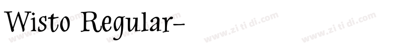 Wisto Regular字体转换